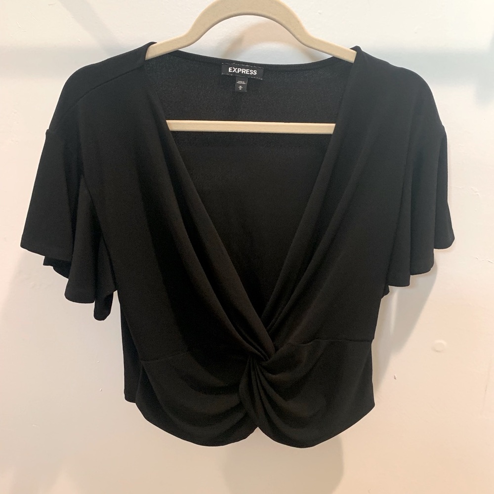 Express One Eleven Black twist front top